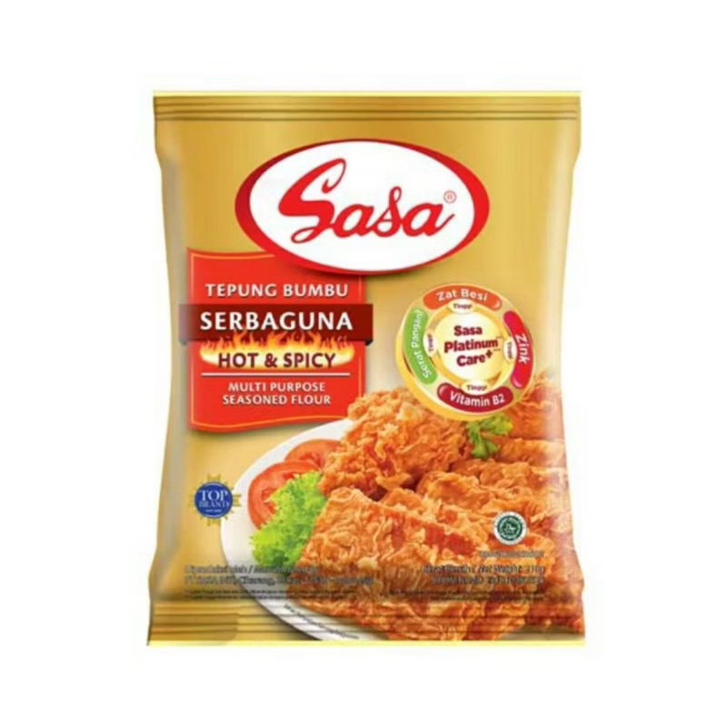 

Sasa Tepung Bumbu Serbaguna Hot & Spicy 210gr