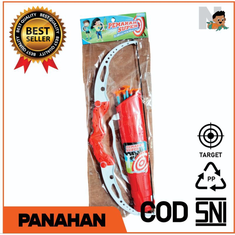 PANAHAN / MAINAN PANAH PELURU KARET / MAINAN PANAH DENGAN TEMPATNYA