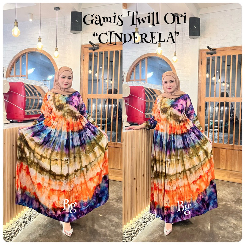 Gamis Twill Cinderela ori Bg Collection