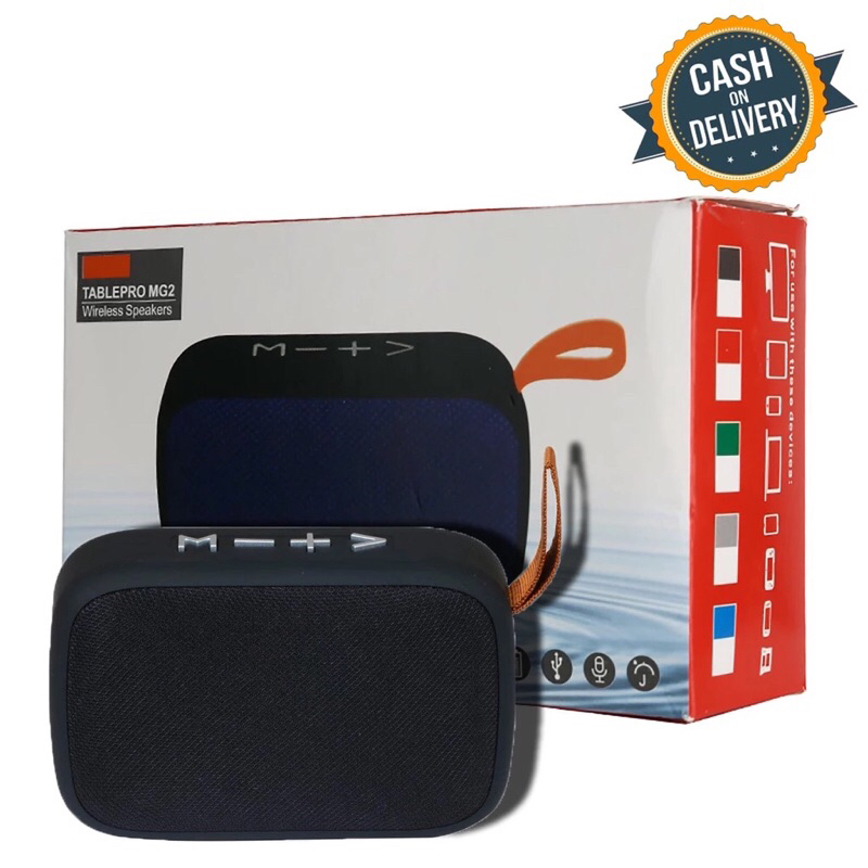 TABLEPRO MG2 G2 Mini Speaker Portable Bluetooth Wireless MicroSD TF FM Radio
