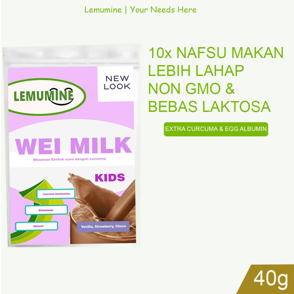 

Susu Gemuk Anak Penambah Nafsu Makan Anak Vitamin Nafsu Makan Anak Susu Penambah Berat Badan Anak Susu Penggemuk Badan Anak Lemumine (40g)