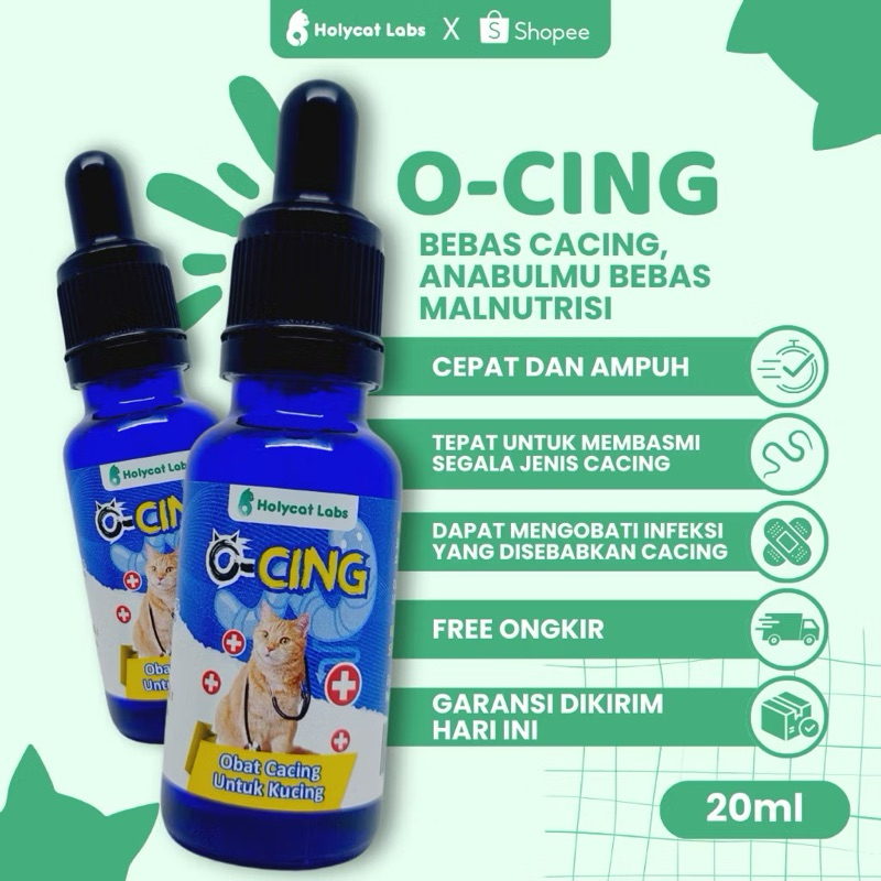 O-CING Obat Cacing Ampuh membasmi cacing 20Ml