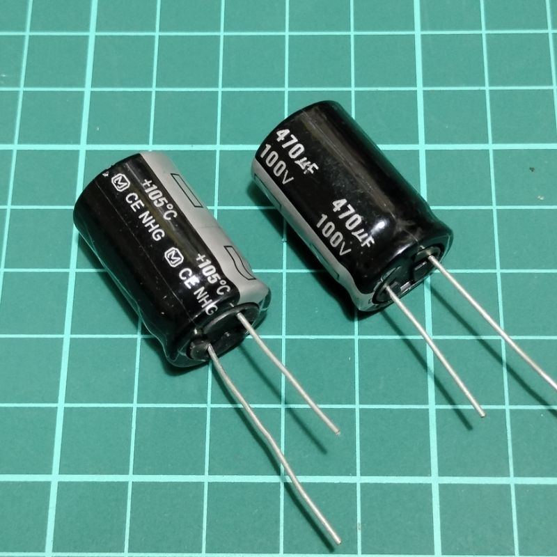 Elco 100v / 470uf Capacytor elko 470uf / 100volt untuk Power Supply