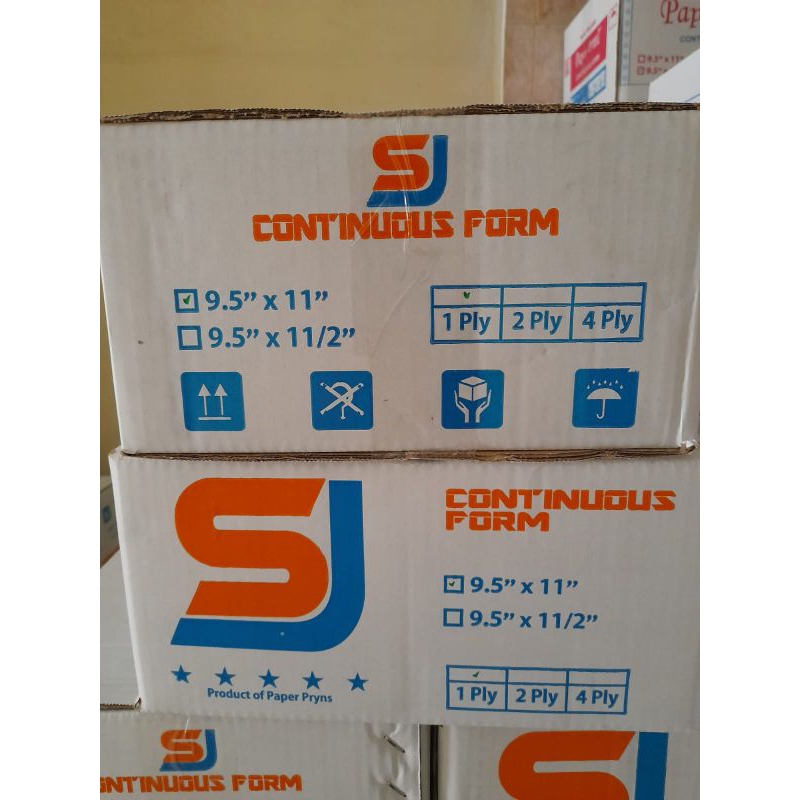 

SJ orange kertas CONTINUOSform 1ply9,5x11 HVS