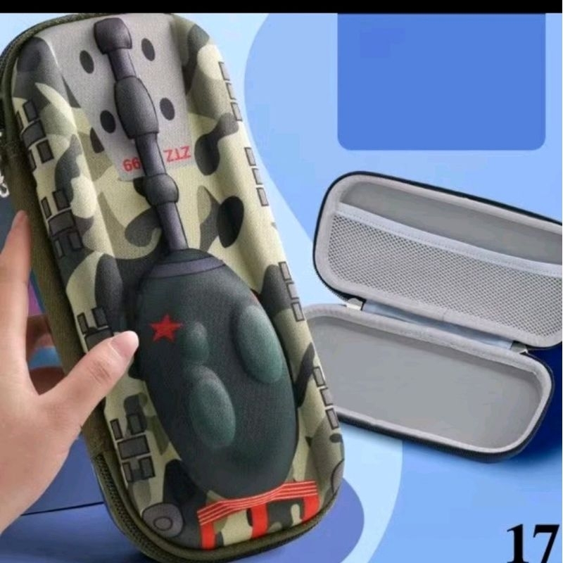 

kotak pensil tempat pensil anak 3D timbul premium Jumbo