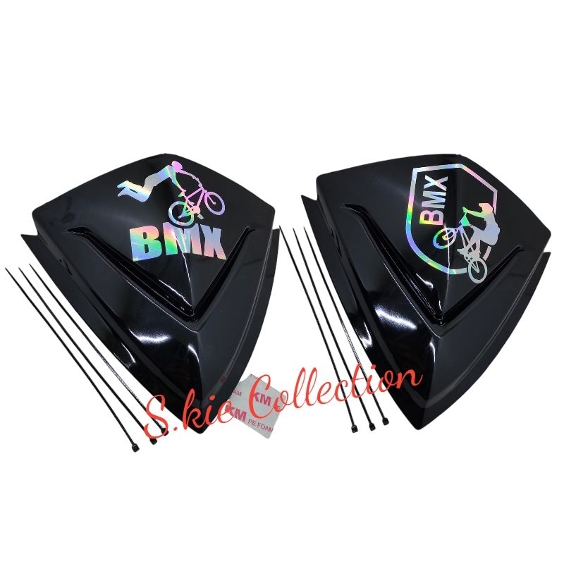 Visor Sepeda Stiker BMX Free Kabel Ties + Double Tape Untuk Sepeda BMX Dan Motor Mio soul Lama