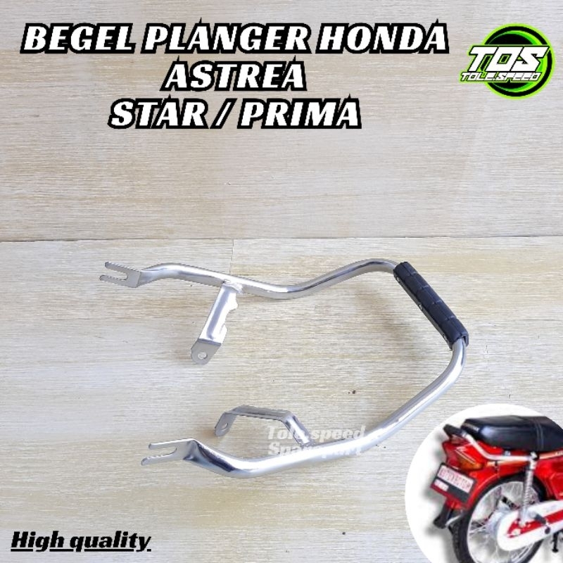 Bracket Breket Behel Begel Planger Jok Belakang Motor Honda Astrea Prima / Star Crome Model Ori Orig