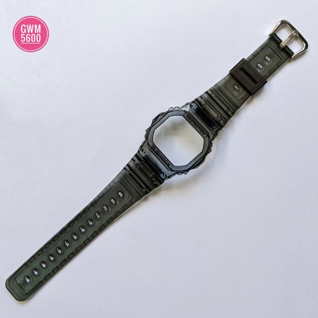 BNB BEZEL STRAP GSHOCK G SHOCK GWM 5600 GLX 5600 GLS 5600 G 5600 GWS 5600 CLEAR BLACK TRANSPARAN
