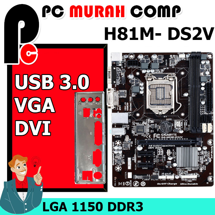 Motherboard Mobo Intel H81 LGA 1150 DDR3