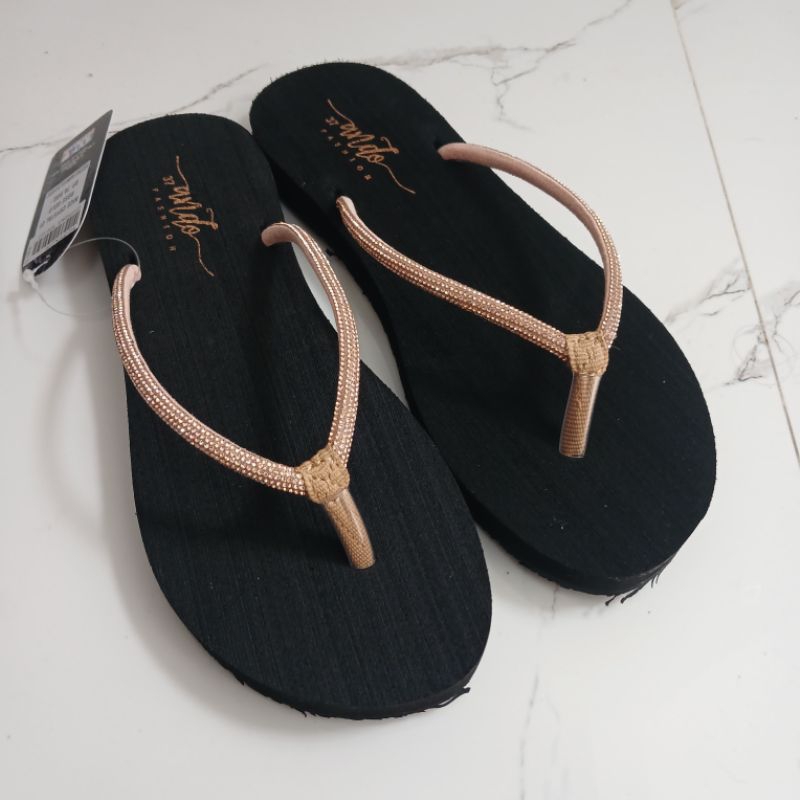 Ando Nice Crystal-Sandal jepit ando original terbaru sandal wanita jepit flat
