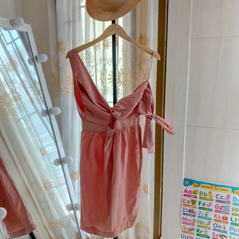 FAST FASHION Peach Party Dress
