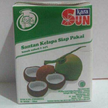 

Santan sun kara 200 ml siap pakai