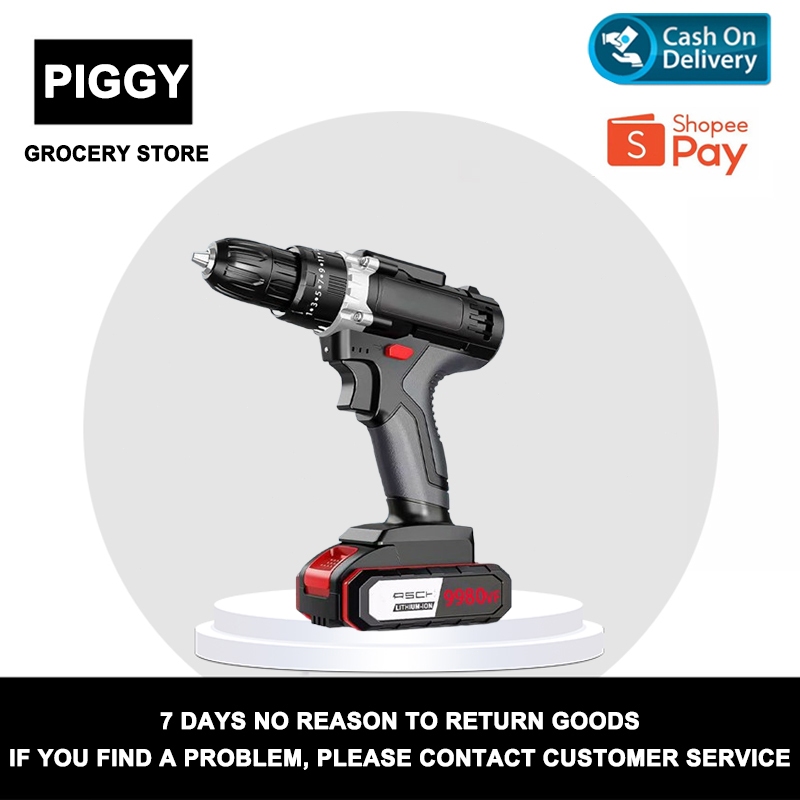 Bor Listrik - Variable Speed & 20000MAH [Untuk Tukang & DIY] [Bor Tangan Bekas] Tahan Getaran