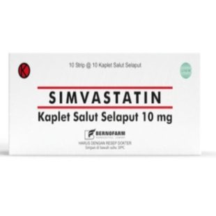 SIMVASTATIN 10 MG 1 BOX ISI 100 TABLET BERNOFARM
