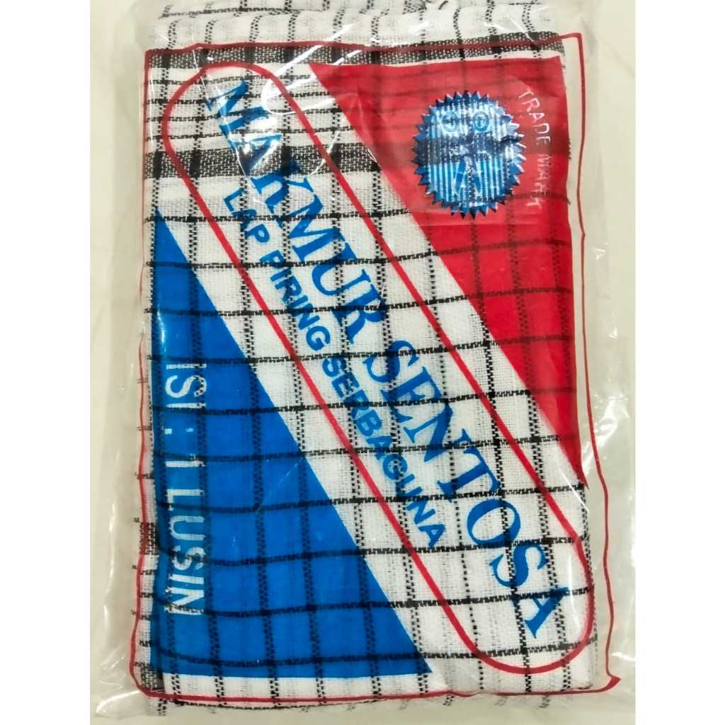 Lap Piring Makmur Sentosa UK 40x40 Serbaguna 1Lusin Putih