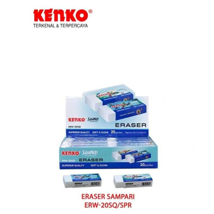 

KENKO SAMPARI ERASER ERW-20SQ/SPR - 10 PCS