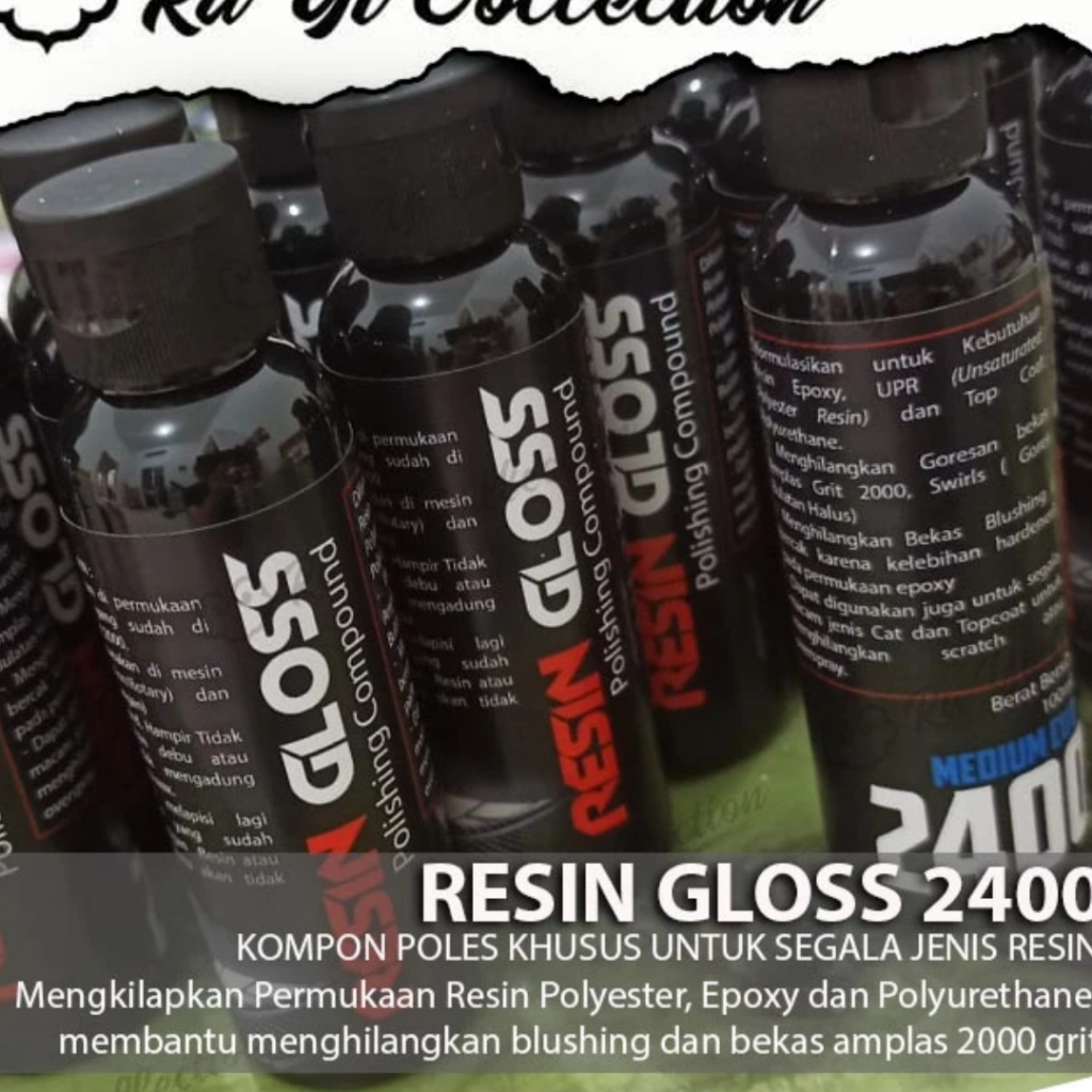 READY RESIN GLOSS Kompon Poles Resin 100 ML