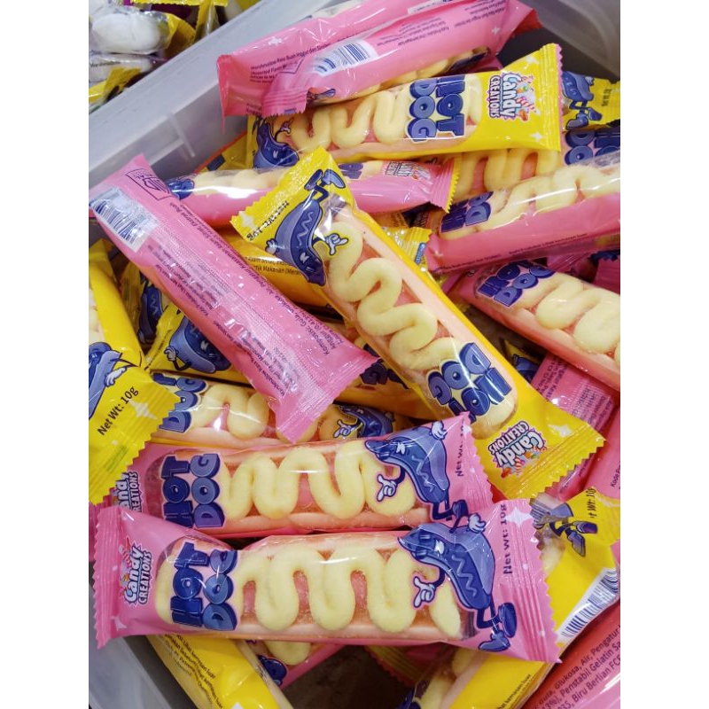 

Marshmellow Hot Dog jeli kenyal Candy 250 gr