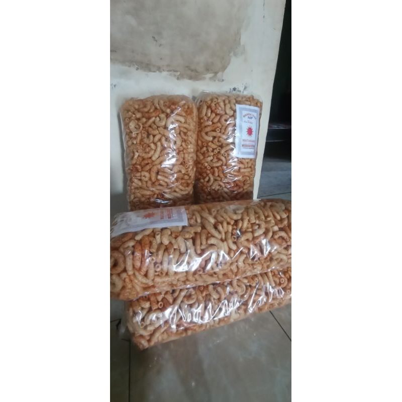 

makroni telor rasa pedas 1kg gurih renyah