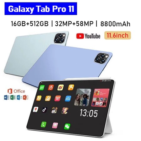 [Bisa COD] Tablet baru 11.2inch【16GB+512GB】Galaxy tab Pro11 untuk pembelajaran dan hiburan kantor ul