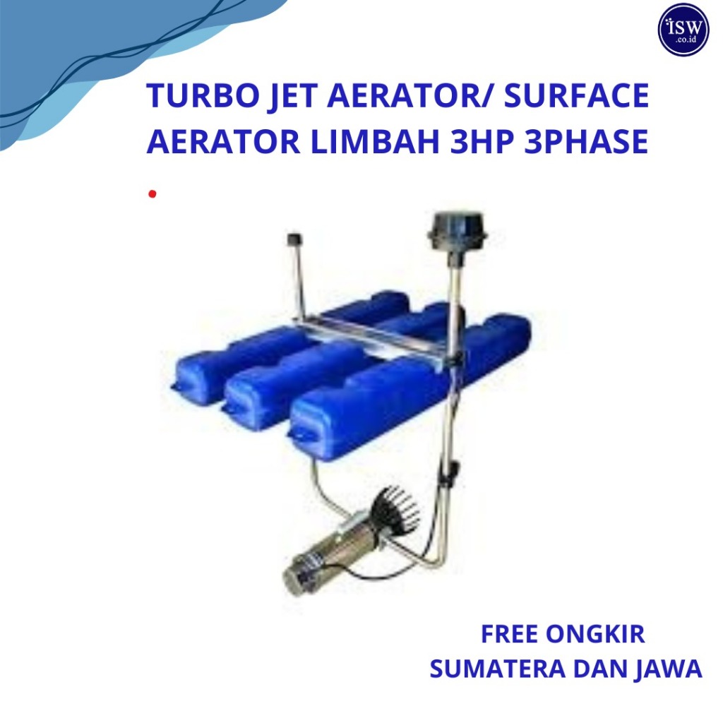 GRATIS ONGKIR | TurboPro Jet Aerator 3 HP / Surface Aerator   Mesin Pengolah Limbah Pabrik