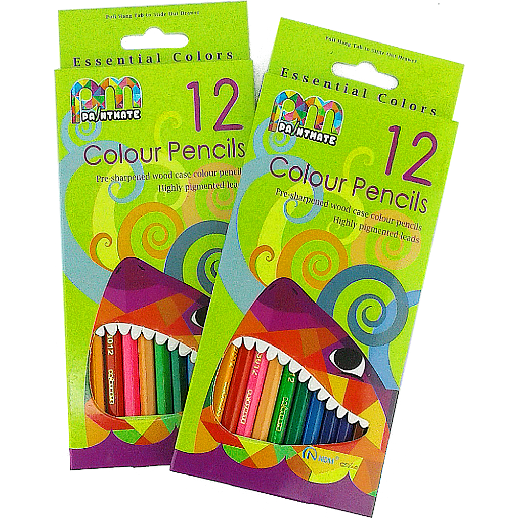 

Pensil Warna panjang 12 warna/ Pensil warna klasik / Color Pencil / NDM Paintmate Pensil Warna 12
