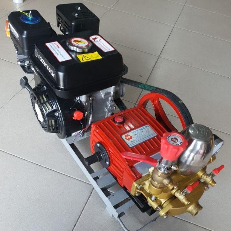 Sanchin SC30 Power Sprayer + Engine Mesin penggerak Bensin GX200 Paket Set Cucian Motor Mobil Karpet