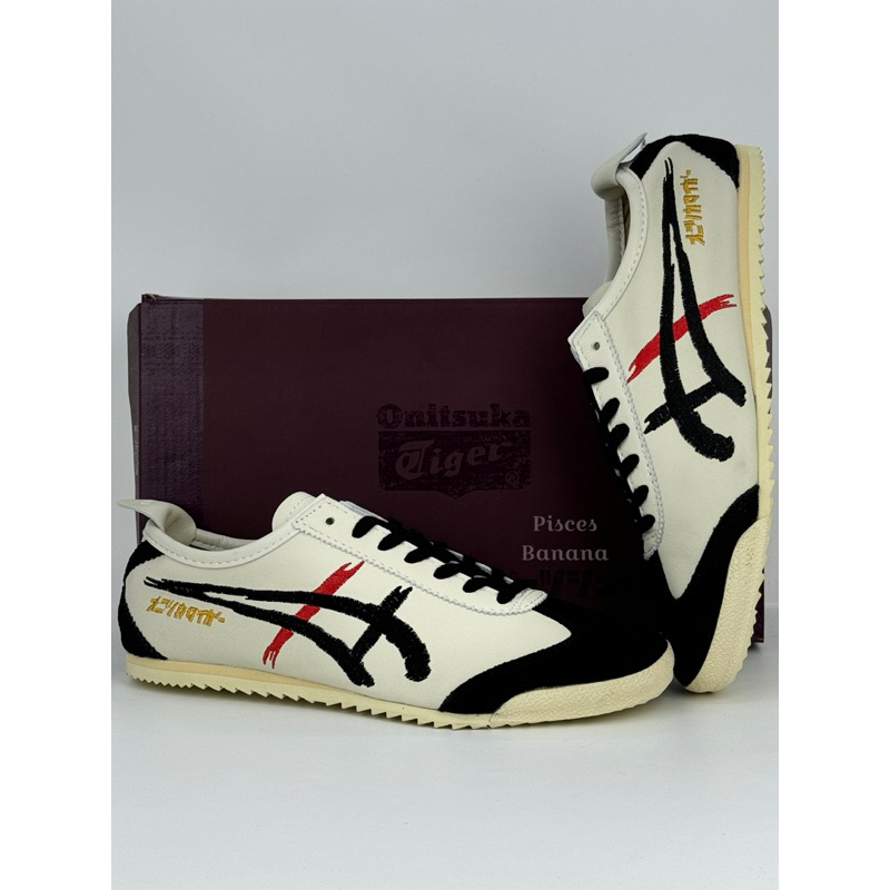 Sepatu ONITSUKA Mexico 66 Deluxe Kabuki Cream Black