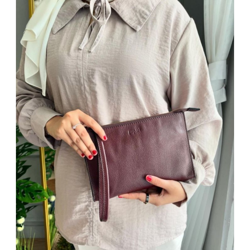 Pepari Leather Kulit Sapi Pouch kotak