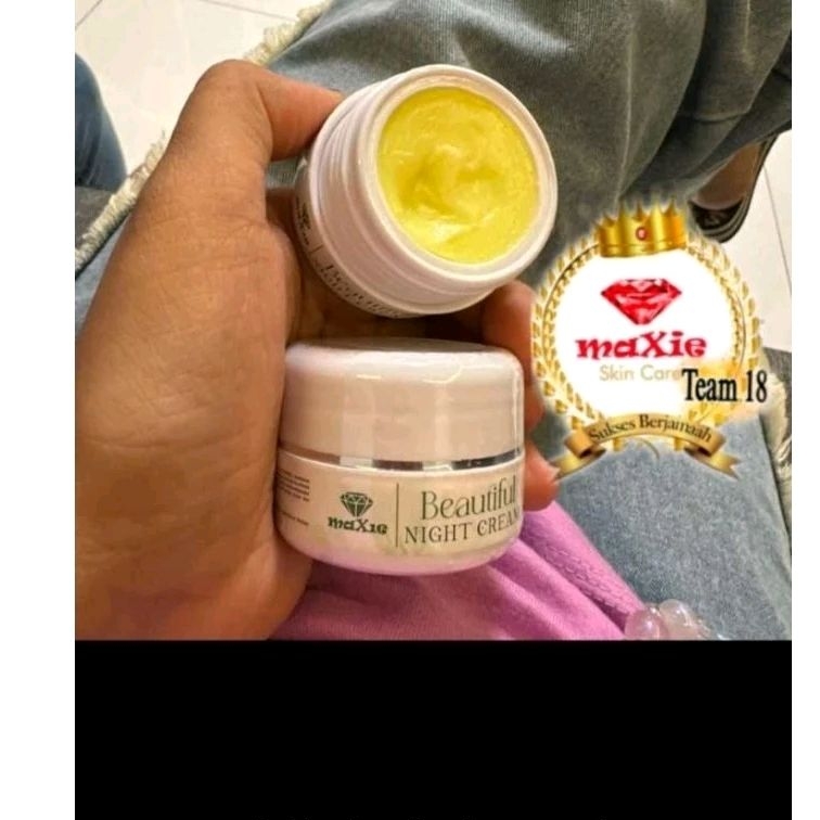 Crem Flek Maxie Glowing Night Crem Kemasan Baru