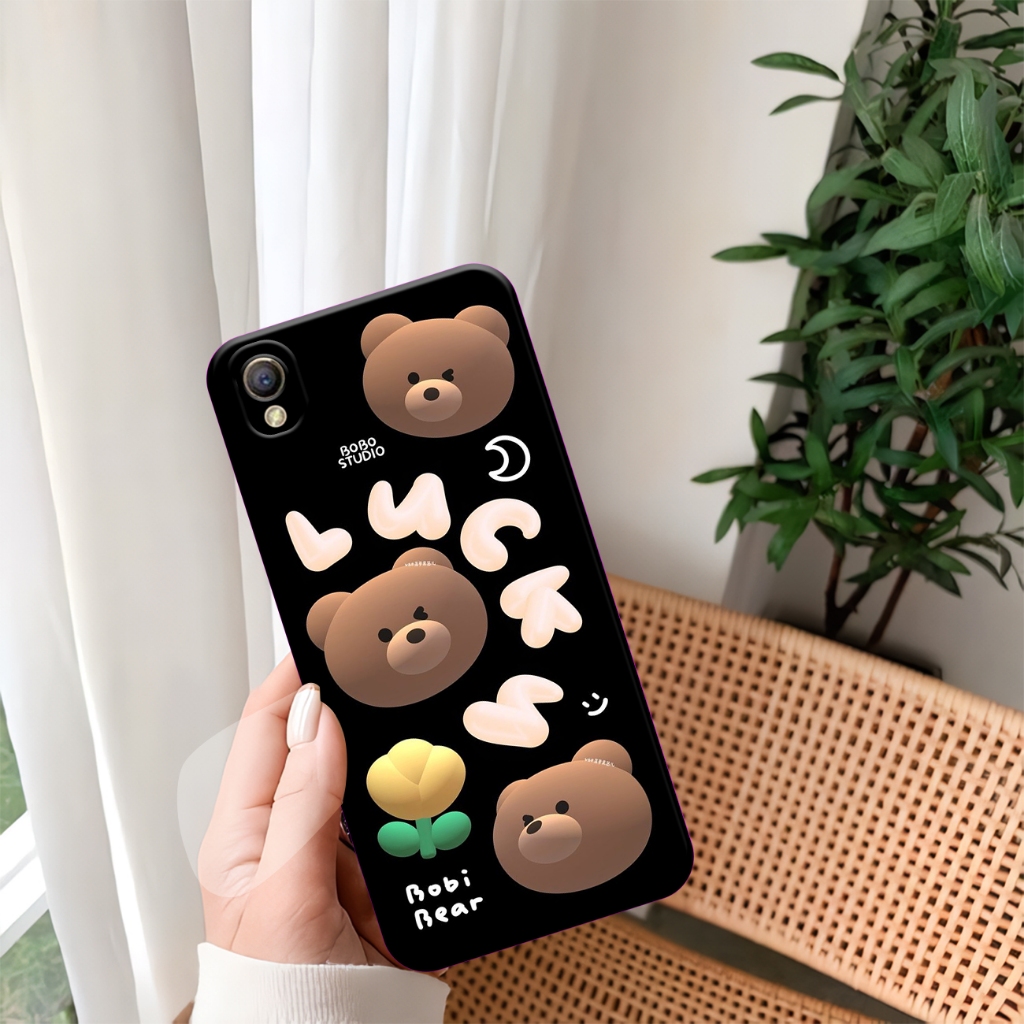 Softcase Oppo A37 - Oppo A37F - Casing OOppo A37 - Oppo A37F Case Bear Rainbow.case Bisa reaqeust ty