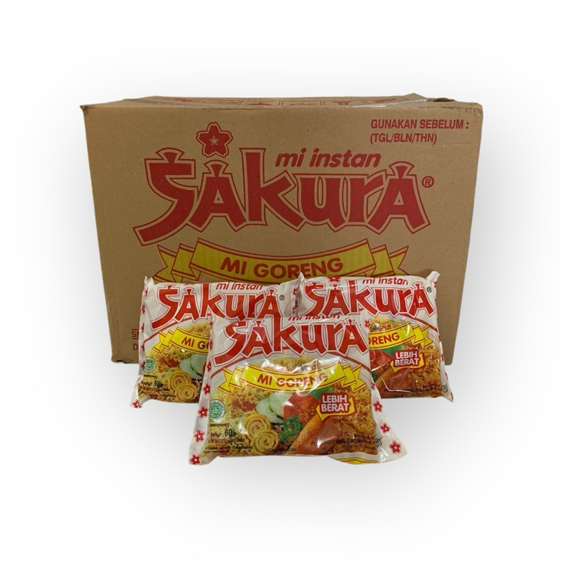 

Mie Sakura Goreng mie goreng sakura 1 DUS isi 40 pcc