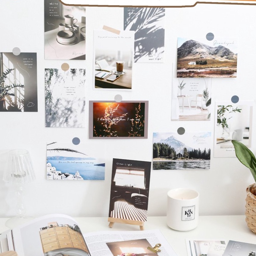 

KI3 MIDORI 15Pcs Scene Aesthetic POSTCARD Wall Deco B97