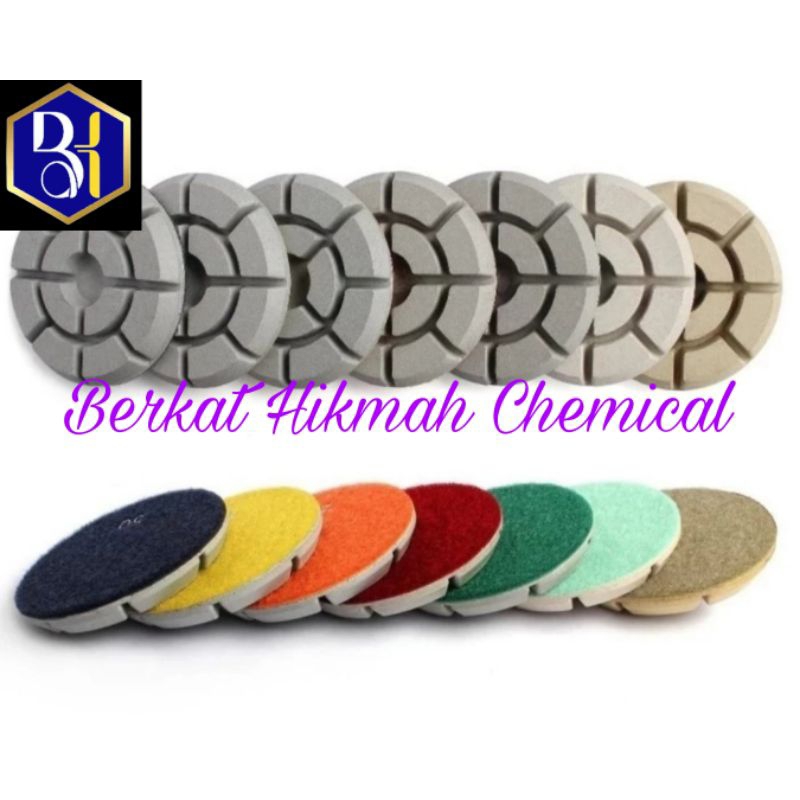 Diamond pad Floor Polishing/Diamond pad tebal/Diamond pad bevel/Diamond pad 4 inch - #30