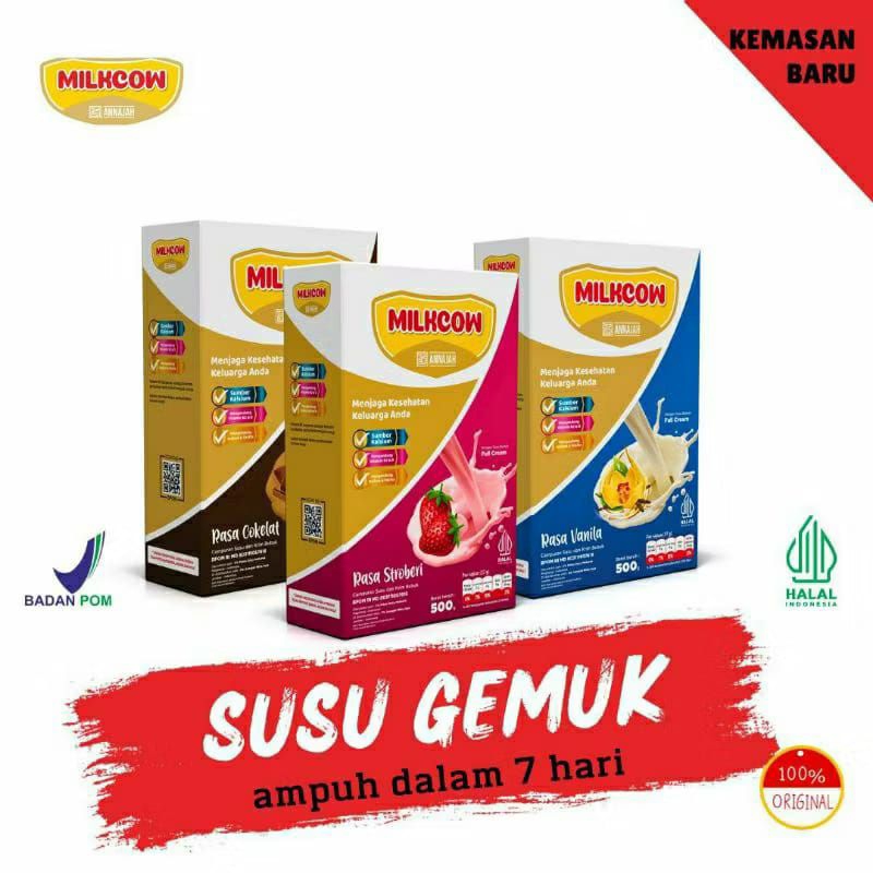 

susu penambah berat badan -MILKCOW- susu sapi fullcream 500 gr