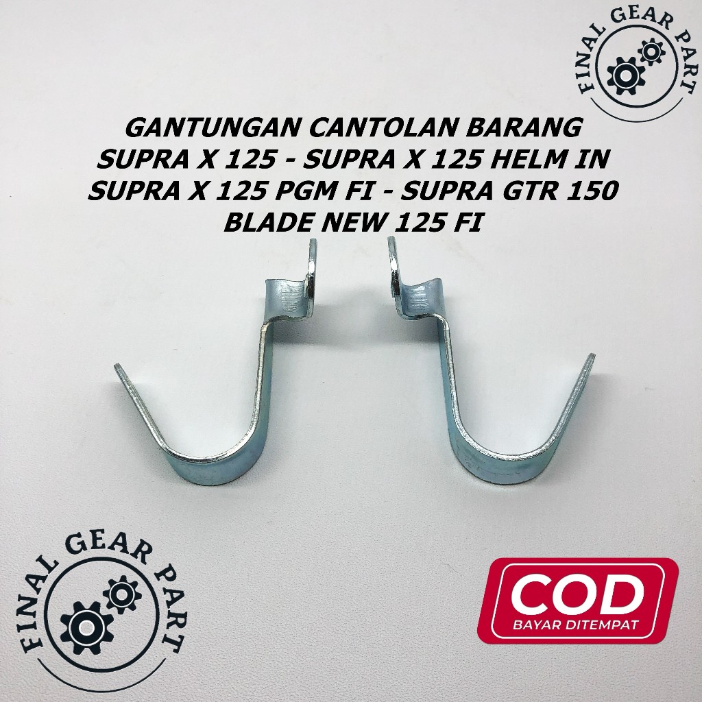 [ Bisa COD ] Gantungan Cantolan Pengait Barang Honda Supra X 125 - Helm In - PGM FI - Blade New 125