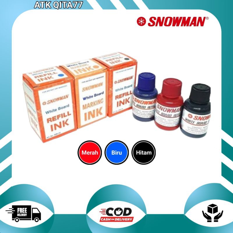 

Wbi Ink - Isi Spidol Snowmnan Bisa Dihapus 12 Pcs / Isi Spidol White Board