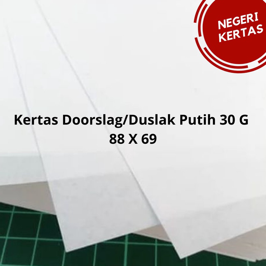 

Terbaru Doorslag Putih Ukuran 88 x 69 Isi 5 Lembar