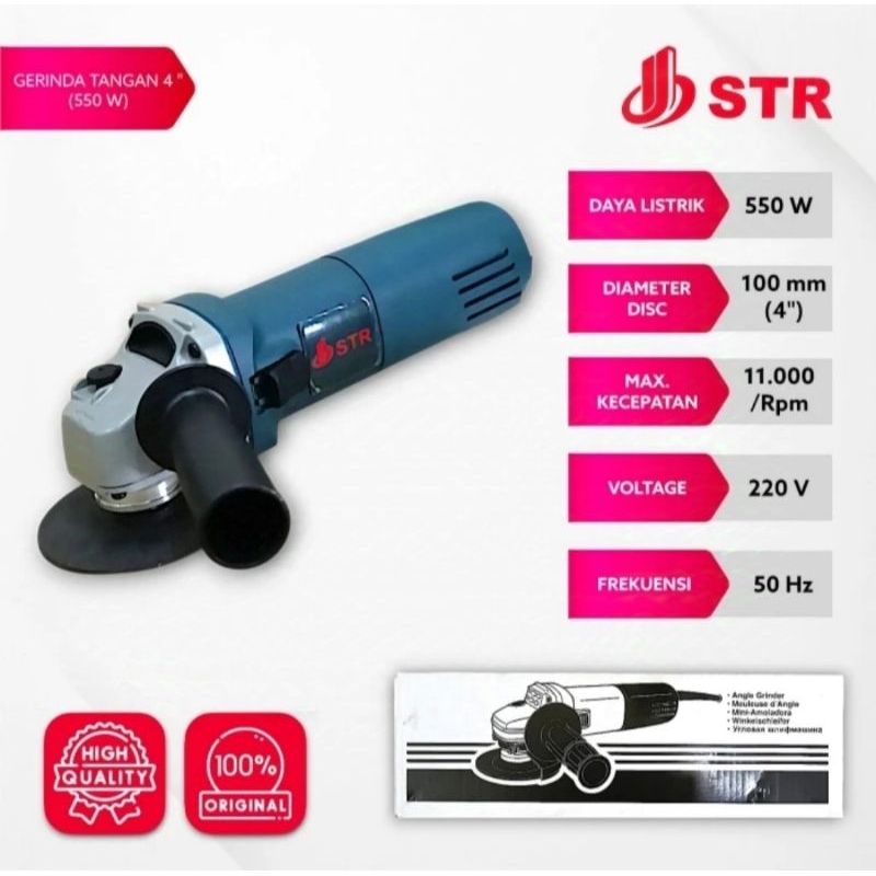 MESIN GERINDA F-8783 4" Inch / Angle Grinder STR F-8783