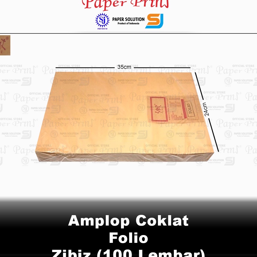 

Unggul Amplop Coklat Folio Zibiz 1 Pack isi 1 Lembar