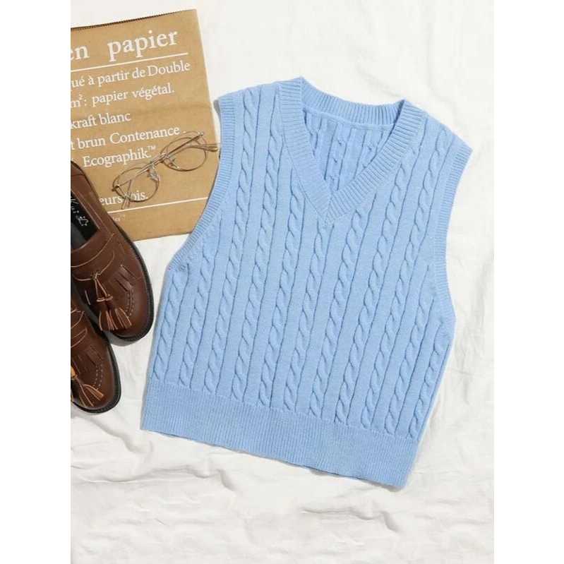 Vest Rajut Vest Cable Rompi Premium