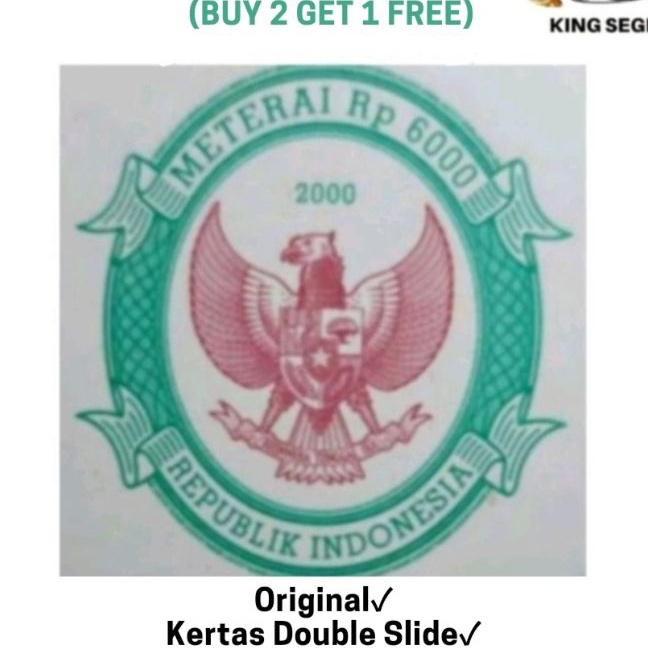

KP8 KES SEGEL TAHUN 2 22 DOUBLE SLIDE ASLI Buy 2 Get 1 Free