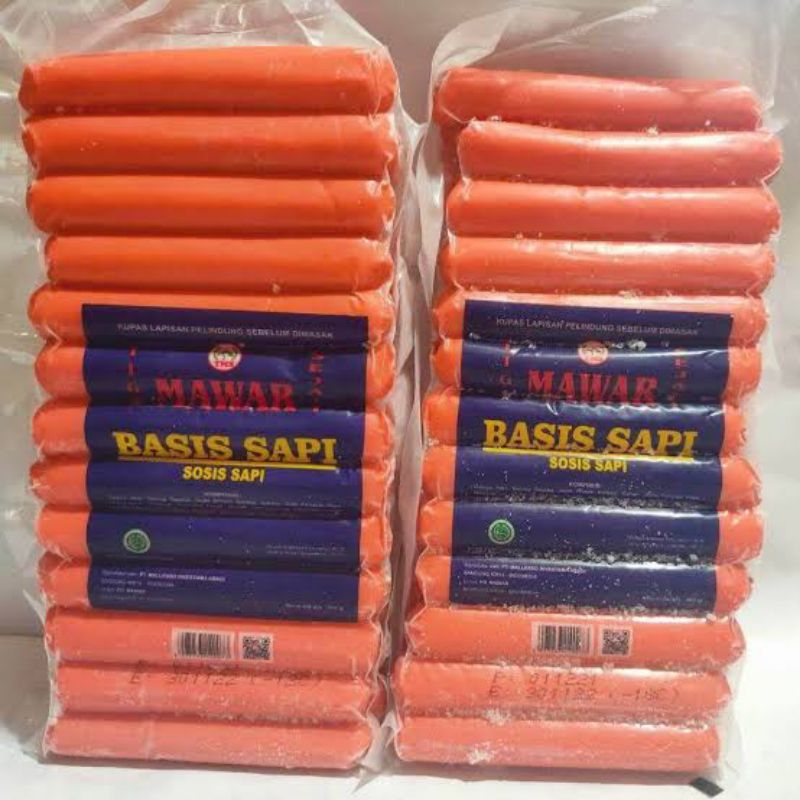 

Sosis mawar 500gm isi 25 biji