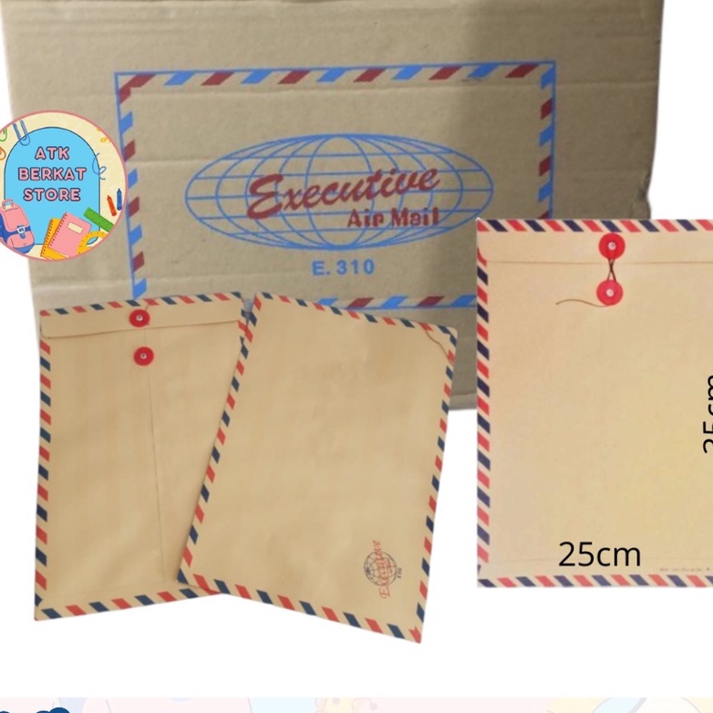 

Sale 5 pcs Amplop coklat Folio F4 31 airmail tali