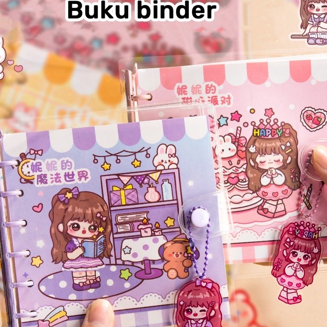 

Khusus Buku binder aesthetic Spiral notebook looseleaf Notebook kartun Buku catatan lucu Agenda diary notepad Buku tulis karakter sekolah kantor pelajar Scrapbook m jurnal planner handbook