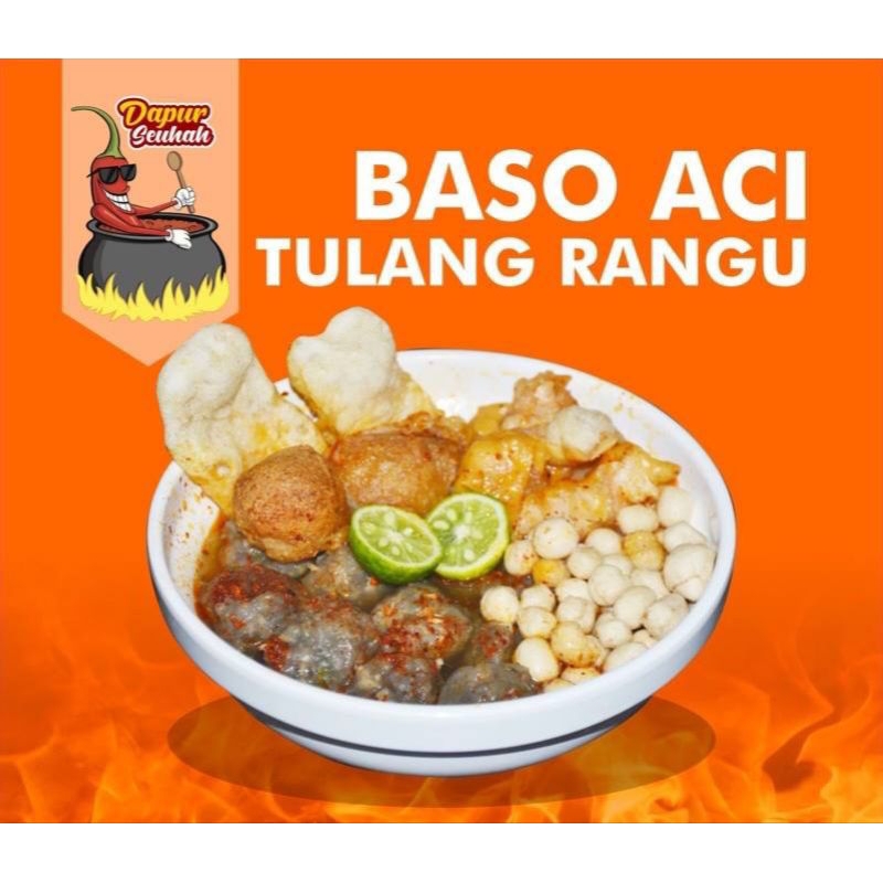 

Baso Aci Tulang Rangu Komplit