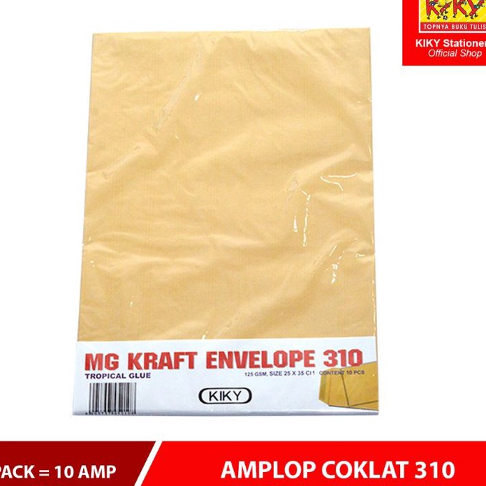 

KF7 Amplop Coklat Folio Kiky 31 polos Lem 125gr