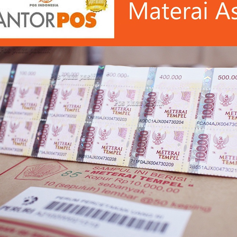 

Langka JUAL MATERAI POS 1 ISI 2 PCS 224