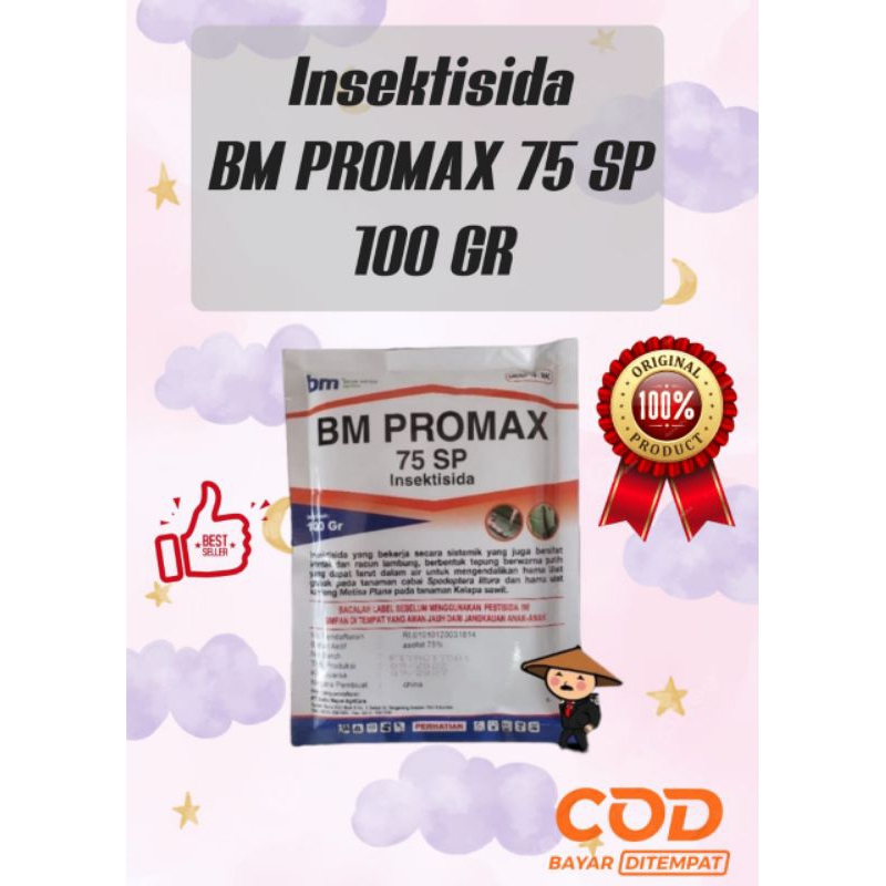 Insectisida Bm promax 75sp kmsn 100 gr, BM Promax adalah insektisida yang berfungsi untuk mengendali