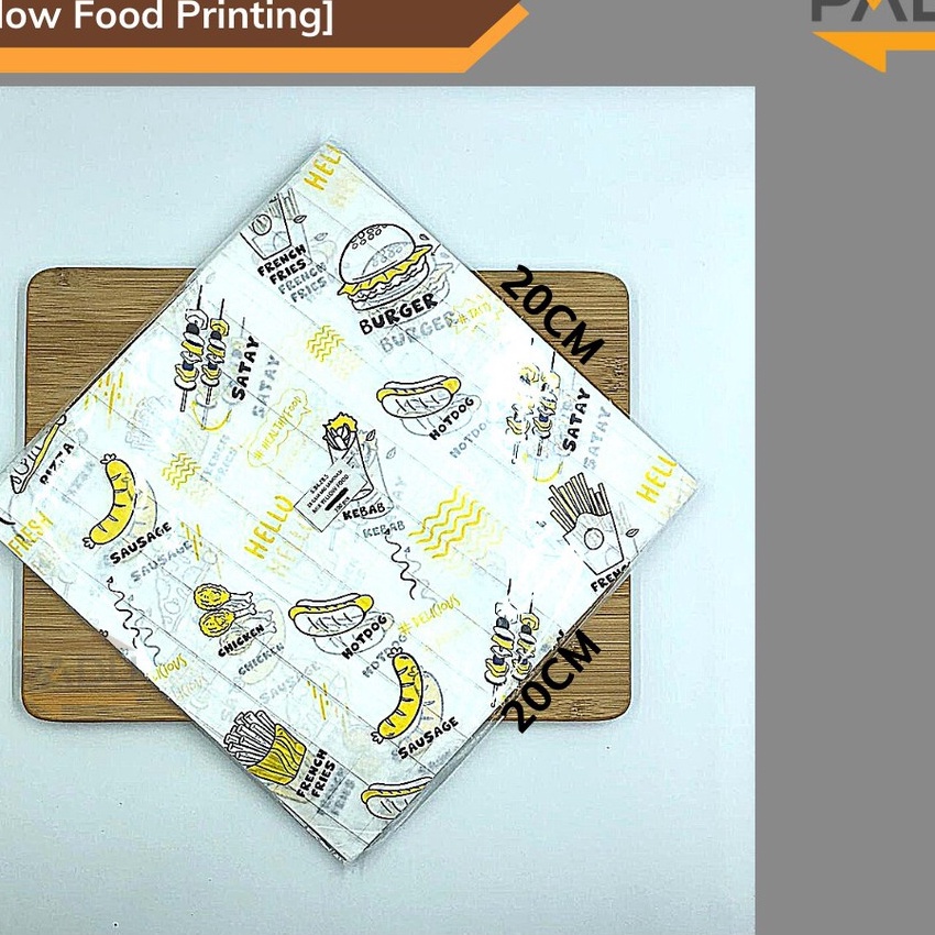 

KF7 1 Pcs Kes Nasi Laminasi 2X2 cm Motif Printing Anti Lengket
